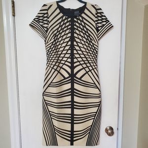 Gabby Skye Slimming Illusion Dress